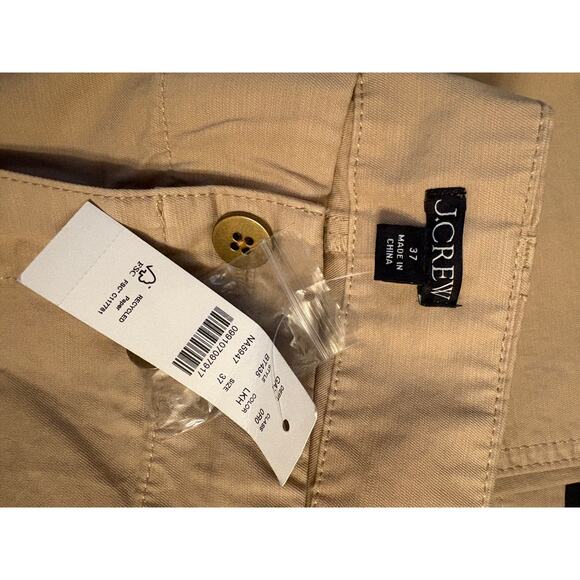 NWT J.Crew Khaki Cargo Utility Pants Size 37W - Picture 3 of 4